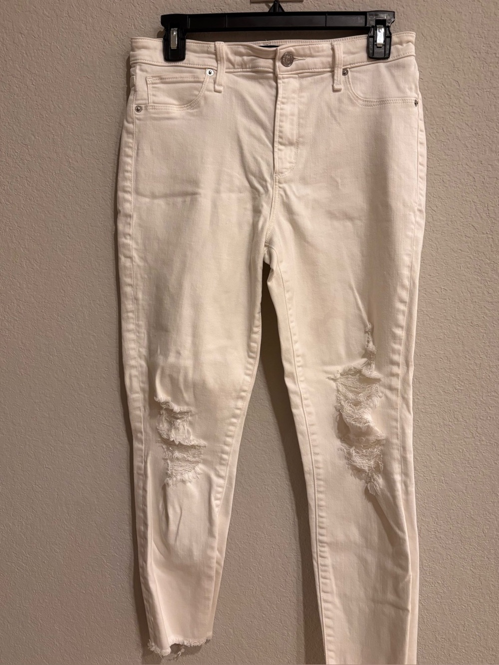 American Eagle Womens NE(X)T Level Stretch Straight Leg Raw Hem Denim Jeans 00